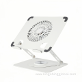 Ergonomic RGB Gaming Laptop Stand with Magnetic Cooling Fan and Ultra-Thin Phone Holder